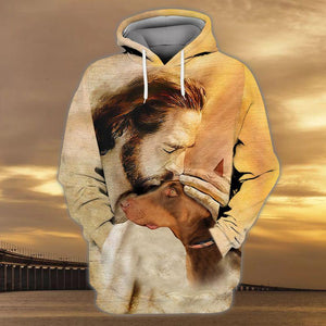 Doberman With God Unisex Hoodie