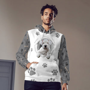 Dogo Argentino-Paw Dog Unisex Hoodie