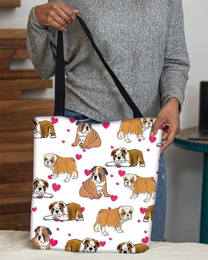 Cute English Bulldog Tote Bag