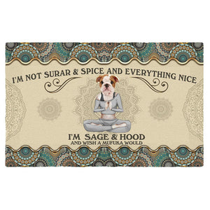 Wish A Mufuka Would-English Bulldog Doormat