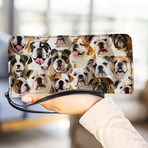 A Bunch Of English Bulldogs Clutch Purse