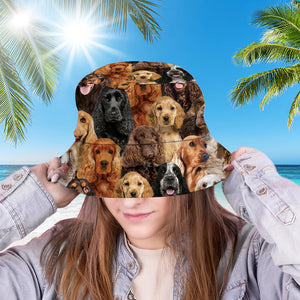 A Bunch Of Cocker Spaniels Bucket Hat