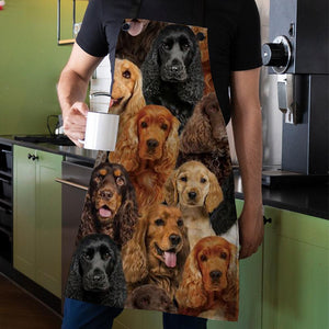 A Bunch Of English Cocker Spaniels Apron/Great Gift Idea For Christmas