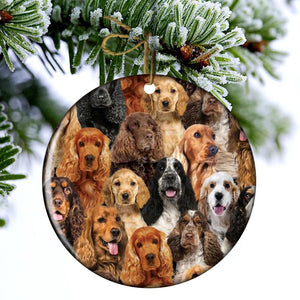 A Bunch Of Cocker Spaniels Porcelain/Ceramic Ornament