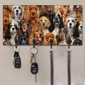 A Bunch Of English Cocker Spaniels Key Hanger