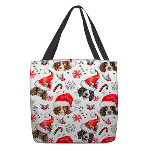 English Springer Spaniel Merry Christmas Tote Bag