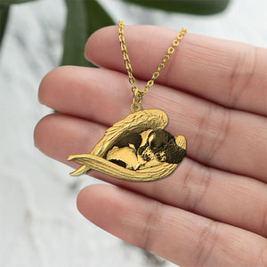 English Springer Spaniel02 Sleeping Angel Necklace