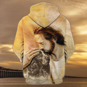 English Springer Spaniel With God Unisex Hoodie