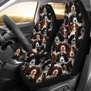 A Bunch Of English Springer Spaniels Car Seat Cover