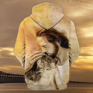 English Setter With God Unisex Hoodie