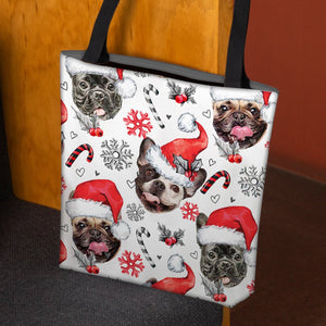 French Bulldog Merry Christmas Tote Bag