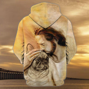 French Bulldog With God Unisex Hoodie