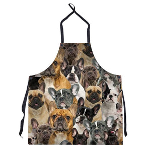 A Bunch Of French Bulldogs Apron/Great Gift Idea For Christmas
