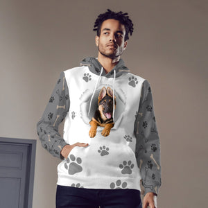 German Shepherd 3-Paw Dog Unisex Hoodie