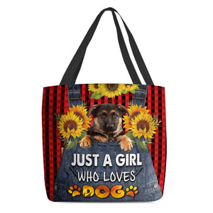 German Shepherd -Just A Girl Who Loves Dog Tote Bag