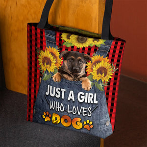 German Shepherd -Just A Girl Who Loves Dog Tote Bag