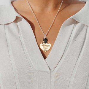 German Shepherd -What Greater Gift Than The Love Of Dog Stainless Steel Necklace