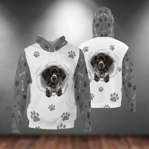 German Shorthaired Pointer-Paw Dog Unisex Hoodie