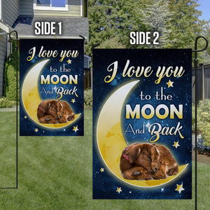 Goat I Love You To The Moon And Back Garden Flag