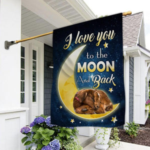 Goat I Love You To The Moon And Back Garden Flag
