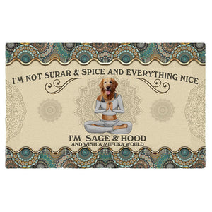 Wish A Mufuka Would-Golden Retriever Doormat