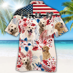 Golden Retriever Hawaiian Shirt