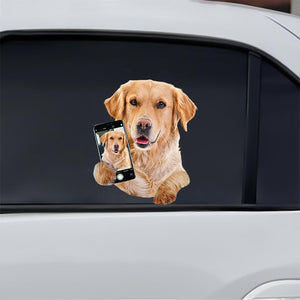 Do You Like My Selfie - Golden Retriever Car/ Door/ Fridge/ Laptop Sticker V1