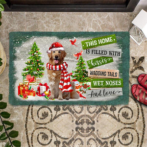 This Home Is Filled With Kisses/Golden Retriever Doormat
