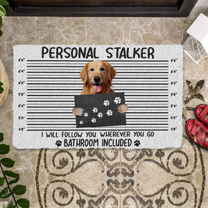 Golden Retriever Personal Stalker Doormat