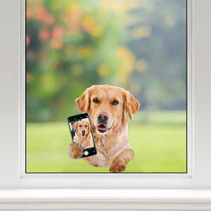 Do You Like My Selfie - Golden Retriever Car/ Door/ Fridge/ Laptop Sticker V1