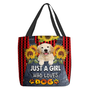 Golden Retriever 2-Just A Girl Who Loves Dog Tote Bag