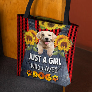 Golden Retriever -Just A Girl Who Loves Dog Tote Bag