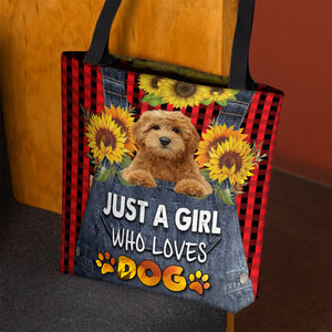 Goldendoodle-Just A Girl Who Loves Dog Tote Bag