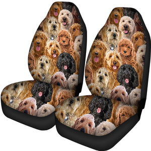 A Bunch Of Goldendoodles Car Seat Cover