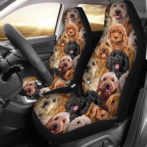 A Bunch Of Goldendoodles Car Seat Cover