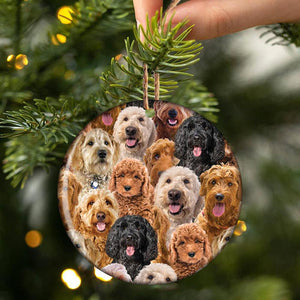 A Bunch Of Goldendoodles Porcelain/Ceramic Ornament