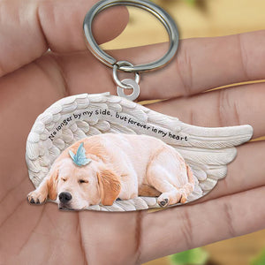 Golden Retriever Sleeping Angel - Forever In My Heart Acrylic Keychain