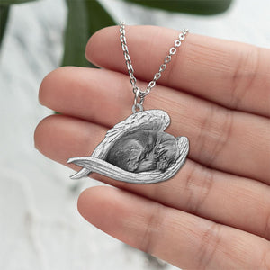 Golden retriever_ Sleeping Angel Necklace