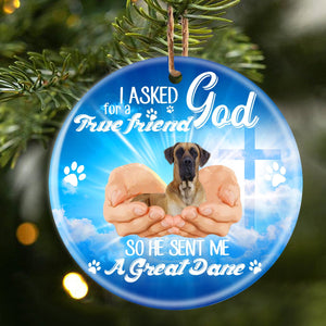 God Send Me A/An Great Dane Porcelain/Ceramic Ornament