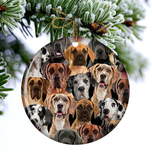 A Bunch Of Great Danes Porcelain/Ceramic Ornament