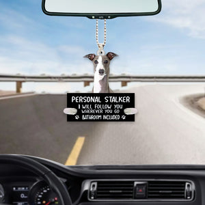 Grey Hound Personal Stalker Car Hanging Ornament