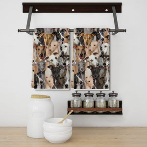 A Bunch Of Greyhounds Kitchen Towel