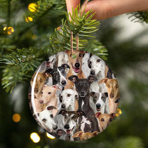 A Bunch Of Grey hounds Porcelain/Ceramic Ornament