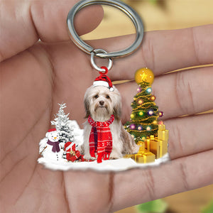 Havanese Early Merry Christma Acrylic Keychain