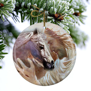 New Release -Horse With God Porcelain/Ceramic Ornament