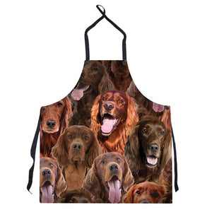 A Bunch Of Irish Setters Apron/Great Gift Idea For Christmas