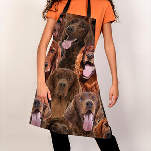 A Bunch Of Irish Setters Apron/Great Gift Idea For Christmas