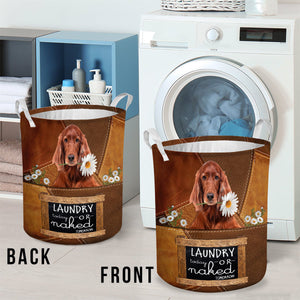 Irish Setter Laundry Today Or Naked Tomorrow Laundry Basket