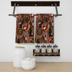 A Bunch Of Irish Setters Kitchen Towel