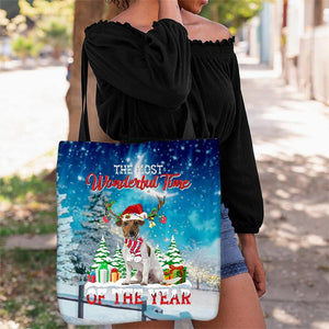 Jack Russell Terrier Christmas Tote Bag